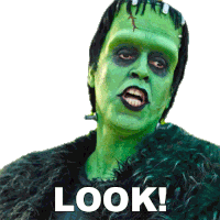 Look Herman Munster Sticker