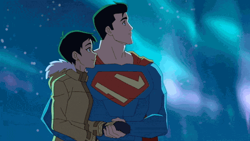 Looking At The Stars Superman GIF