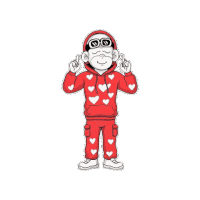 Love Hoodie Cute Sticker