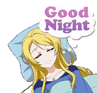 Love Live Good Night Sticker