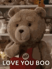 Love You Boo Ted GIF