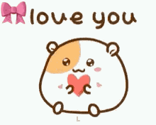 Love You Hamster GIF