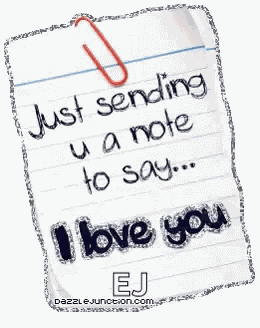 Love You Just Sending You Anote GIF