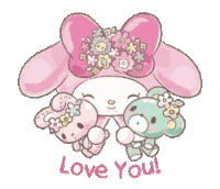 Love You My Melody Sticker