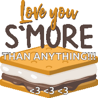 Love You Smore Summer Fun Sticker