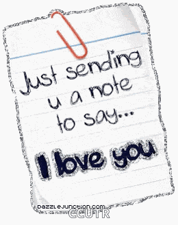 Loveyou Justsendingyouanote GIF