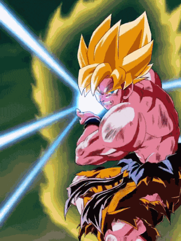 Lr Int Super Saiyan Goku Strike Of Full Anger GIF
