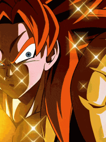 Lr Super Saiyan 4 Goku And Super Saiyan 4 Vegeta Saiyan Warriors With Ultimate Power GIF