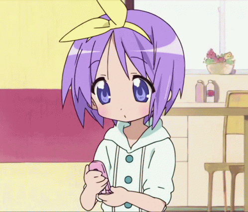 Lucky Star Sigh GIF
