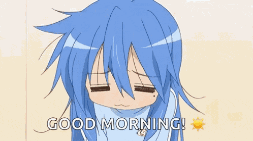 Lucky Star Yawn GIF