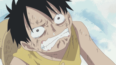 Luffy Crying One Piece GIF