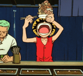 Luffy Discord Eating Gif GIF