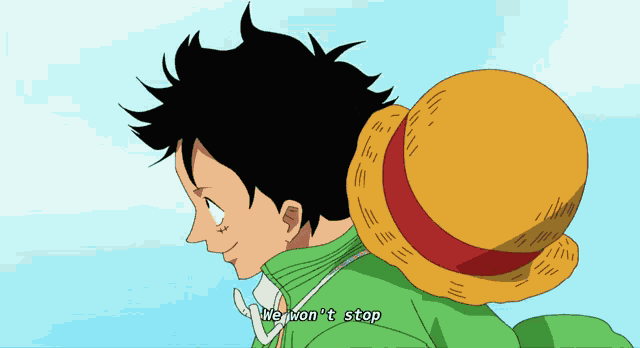 Luffy Running GIF