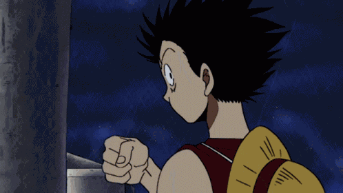 Luffy Victory Sign GIF