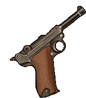 Luger Gun Sticker