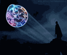 Luigi Bat Signal GIF