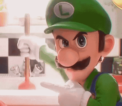 Luigi Super Mario Bros GIF