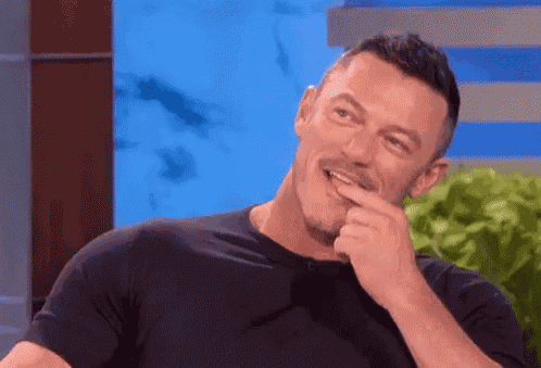 Luke Evans Flirt GIF
