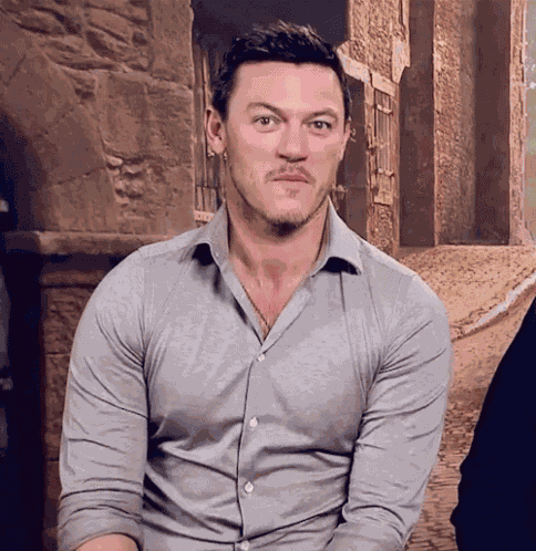 Luke Evans Gaston GIF