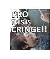 Lumdakoolkid Cringe Sticker