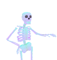 Macarena Skeleton Sticker