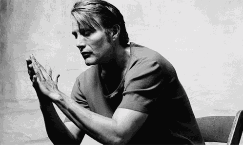 Mads Mikkelsen Stare GIF