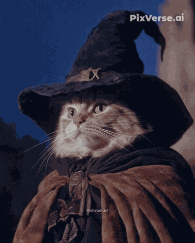 Magic Cat Wizard Cat GIF