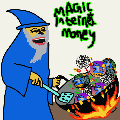 Magic Internet Money Bitcoin Wizard GIF