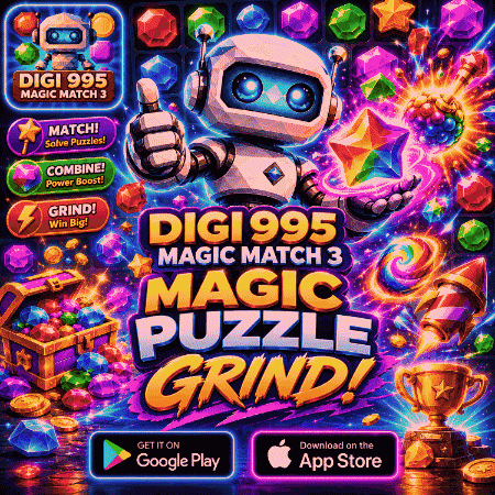 Magic Puzzle Grind Digi 995 Magic Match 3 GIF