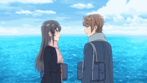 Mai Sakurajima Sakuta Azusagawa GIF