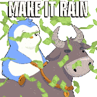 Make It Rain Bulla Sticker
