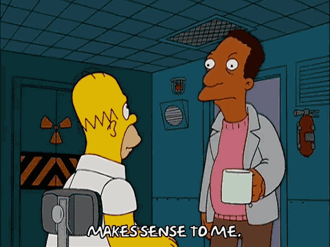 Makes Sense Homer GIF