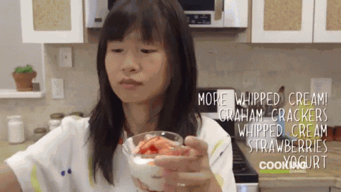 Making A Yogurt Parfait GIF