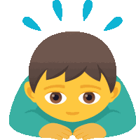 Man Bowing People Sticker