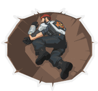 Man Down Spray Brimstone Sticker