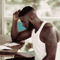 Man Writing Black Man Writing GIF