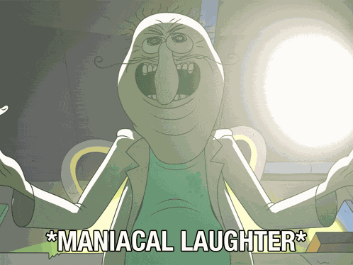 Maniacal Laughter Smiling Friends GIF