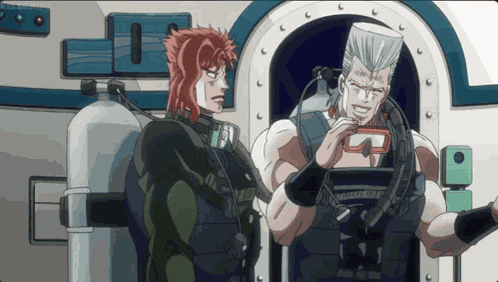 Manly Handshake Kakyoin GIF