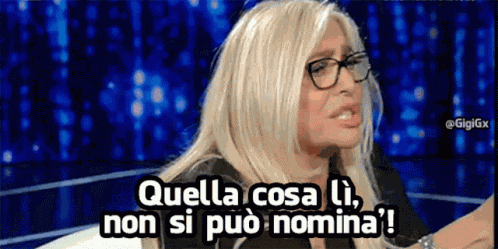 Mara Venier Quella Cosa Non Si Puo Nominare GIF