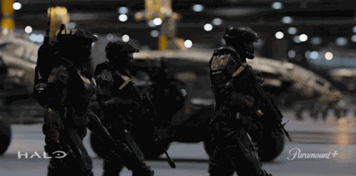 Marching Halo GIF