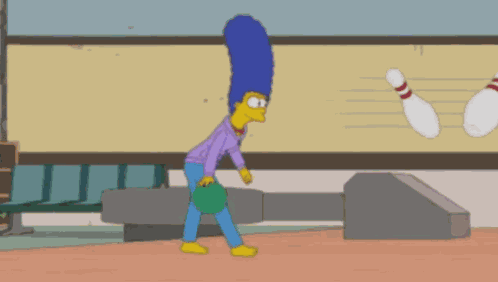 Marge Simpson Bowling GIF