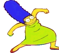 Marge Simspon Crump Sticker