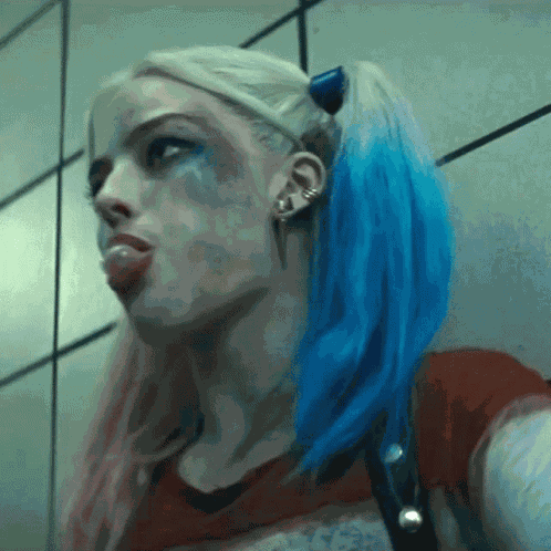 Margot Robbie Chewing Gum GIF