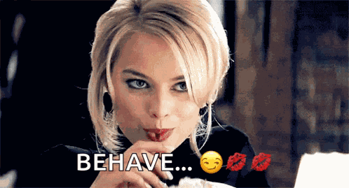 Margot Robbie Flirty GIF
