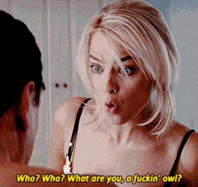 Margot Robbie Owl GIF