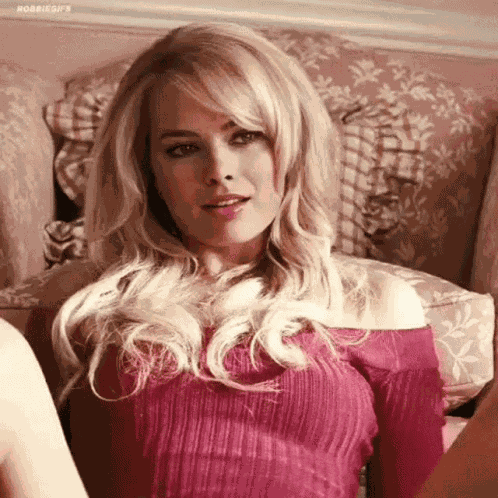 Margot Robbie Seductive GIF