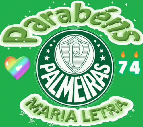 Maria Letra Parabens Palmeiras GIF