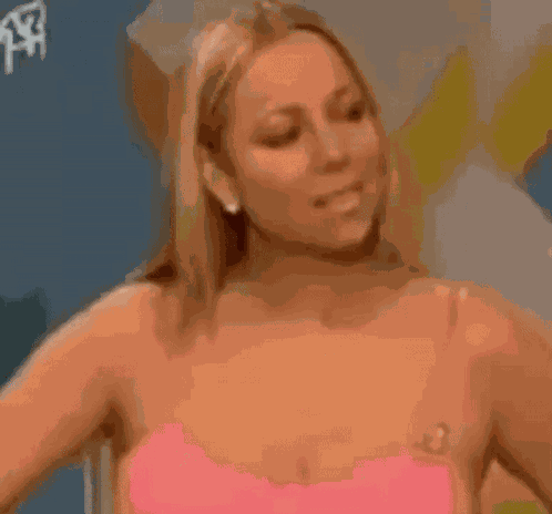 Mariah Carey Hair Flip GIF