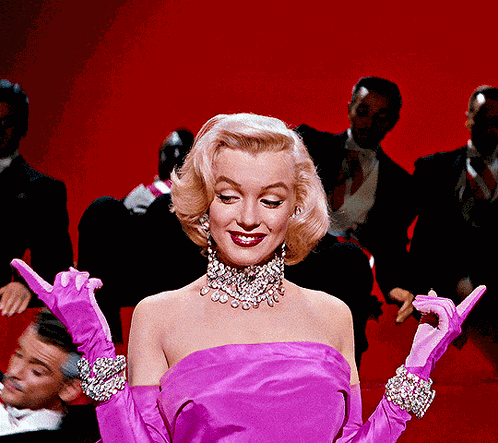Marilyn Monroe Diamonds Girl'S Best Friend GIF