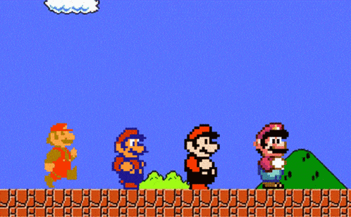 Mario 1-2-3-4 GIF